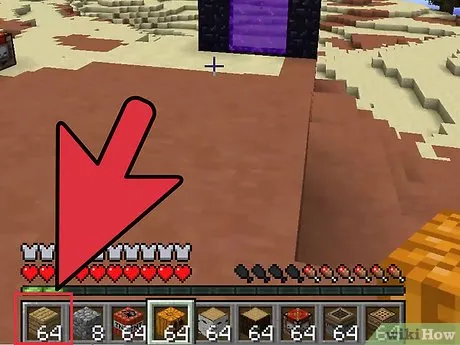 Изображение с названием Place Blocks in Minecraft Step 1