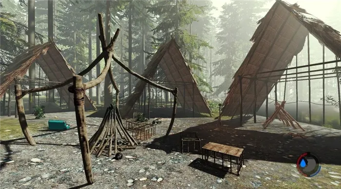 Лагерь аборигенов