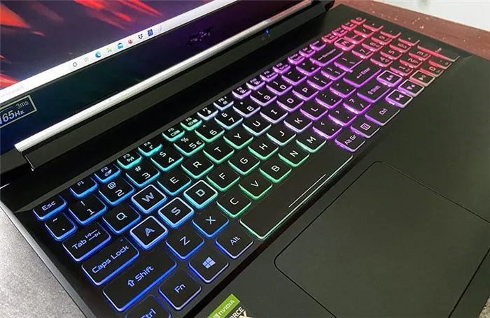 Тачпад и клавиатура Acer Nitro 5