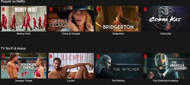 Популярные сериалы на Netflix.