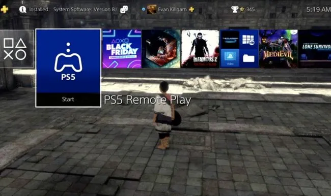 Приложение PS5 Remote Play на PS4