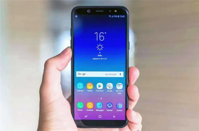Операционная система Samsung Galaxy A6 (2018)