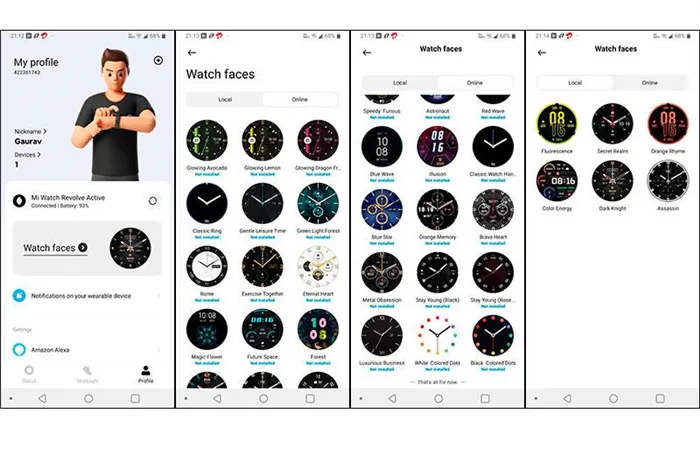 Циферблат часов Xiaomi Mi Watch