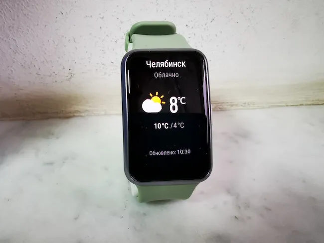 Обзор Huawei Watch Fit Clock.
