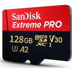 Sandisk Extreme Pro UHS-I V30 A2 + ADP (170/90 МБ/с) Micro SDXC 128Gb
