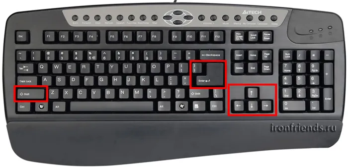 Размеры клавиш клавиатуры