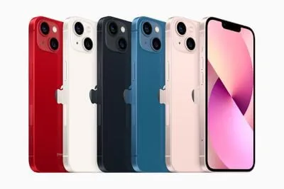 PRODUCT (RED), Starlight, Midnight, Blue, Pink цветной iPhone 13