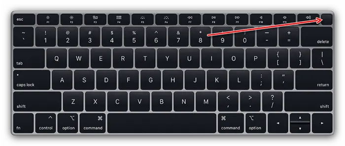 Датчик TechID для перезапуска MacBook Air, выпущенных после 2016 года