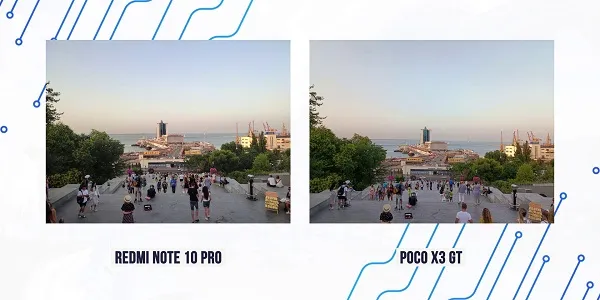 Сравнение фотографий Notebook 10 Pro и PocoX3GT