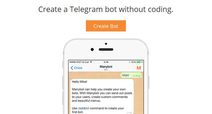 Manybot - рассылает сообщения подписчикам и публикует новости