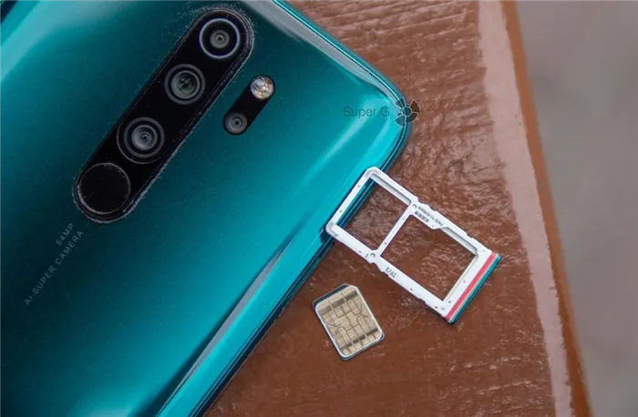 Micro SD и Nano Sim Reced Redmi Note 8 Pro