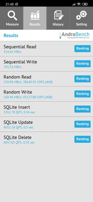 Redmi Note 8 Pro Скорость работы памяти