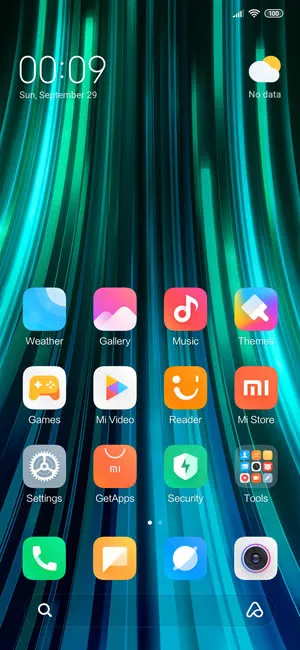 MIUI 10.4.9 Redmi Note 8 Pro Китайская прошивка