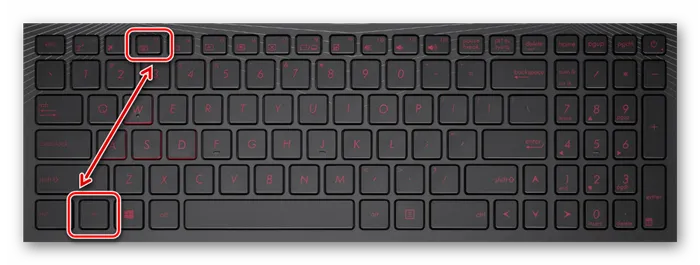 Использование клавиши F3 на клавиатуре ноутбука ASUS