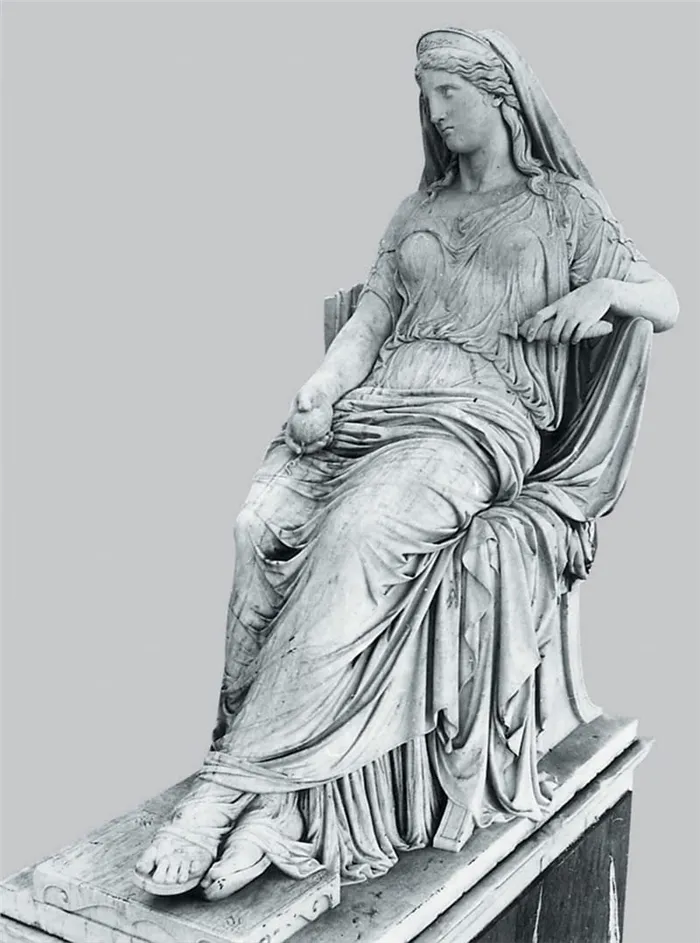 Леонидас Дроссис, статуя Пенелопы, 1873 годМестонахождение: Музей Александроса Сутзоса, Афины, Греция