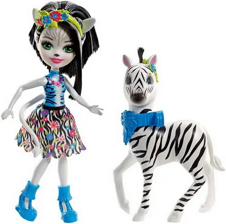 Кукла Зелина и зебра.