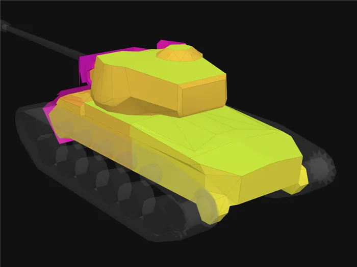 Кормовая броня танков World of Tanks на танках T26E4: Блиц
