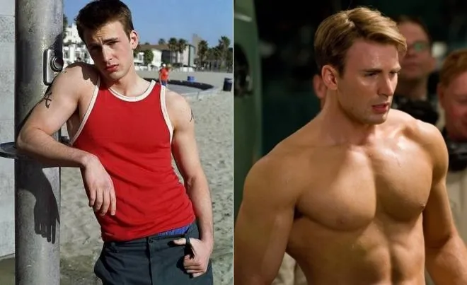 Крис Эванс и Капитан Америка: +10 кг мышц за 3 месяца
