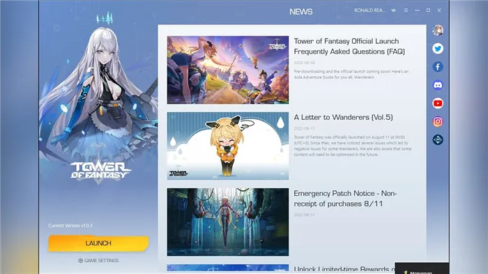 Как сменить язык в Tower of Fantasy на ПК. Почему переключение языка не работает?
