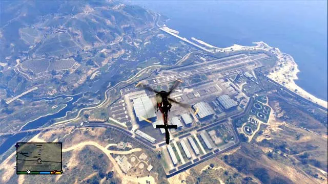 Fort Zancudo is a heavy equipment mine - Government facilities - The most interesting places - Grand Theft Auto V Game Guide