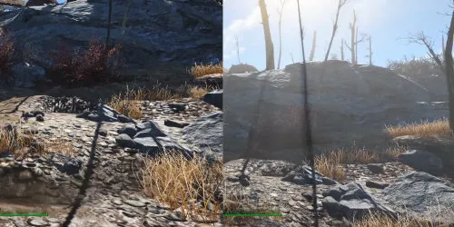 Сравнение лоу и ультра настроек Fallout 4