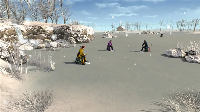Компьютерная игра симулятор зимней рыбалки: Ice Lakes