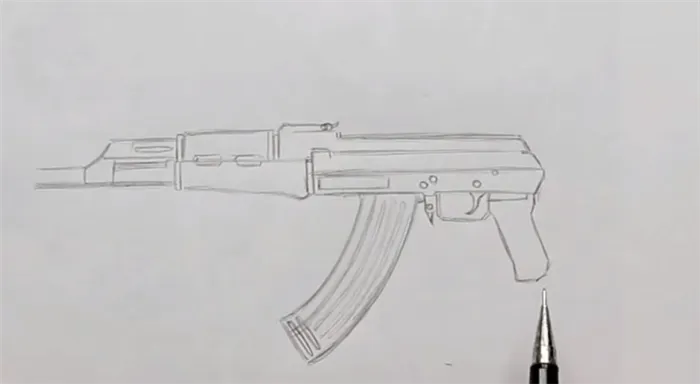 Как рисовать оружие и ножи из CS:GO поэтапно, рисуем скины из кс го карандашом