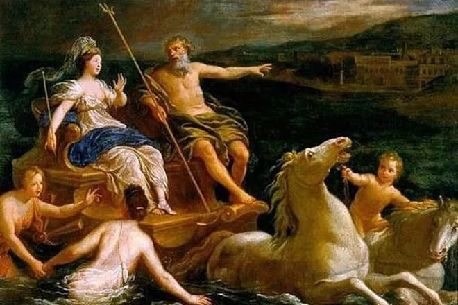 Посейдон и его жена Амфитрита