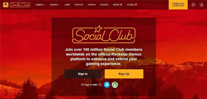 Официальный сайт Rockstar Games Social Club (Изображение предоставлено Rockstar Games)