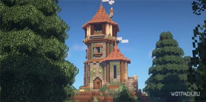 Minecraft башня волшебника как построить