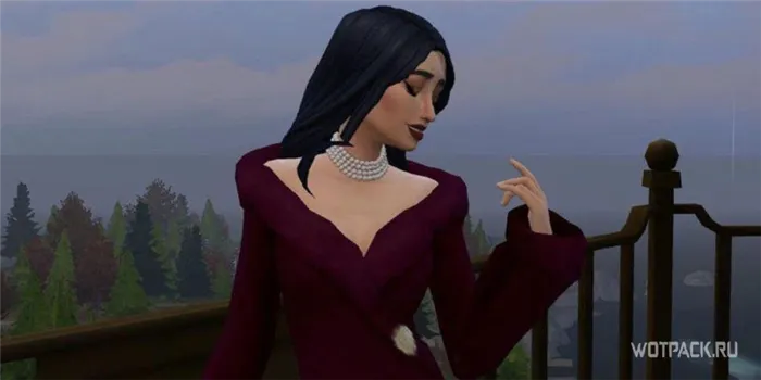 Sims 4 Черная вдова